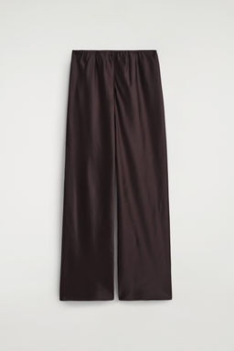 PANTALONES WIDE LEG DE SAT?N