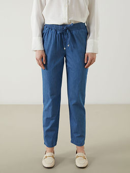 Beli Lastikli Carrot Fit Kad?n Jean Pantolon