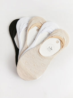 Kendinden Desenli Kad?n Babet ?orap 5li