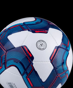 Мяч футбольный JOGEL Elite №5, белый/синий/красный  фото 7
