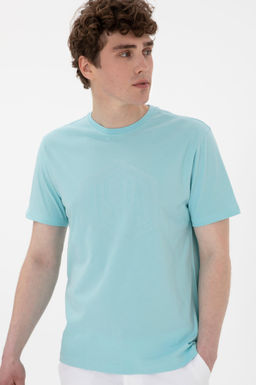 Erkek Regular Fit Bisiklet Yaka Aqua Ti__rt Sepette S_rpriz _ndirim - U.s. polo assn фото 3