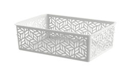 Цена за 2 шт. Корзинка универсальная "Линден" 2л, 230х160х70мм (светло-серый) 221313121/03