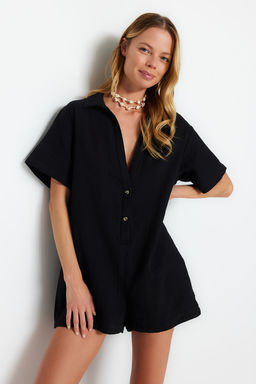 Siyah Dokuma Plaj Mini Tulum TBESS23TU00001