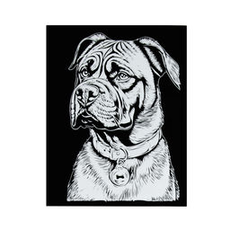 Hobbius SGHM Набор для творчества Гравюра 20 x 25.5 см СК/Уценка №04 Дог  фото 3