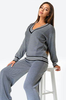 Женский вязаный костюм с брюками Happyfox