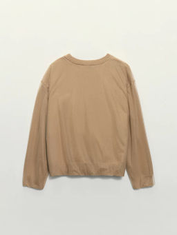 Двухслойный джемпер с хлопком в составе / Zarina фото 9