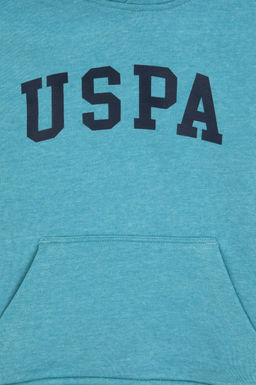 Erkek _ocuk Mint Melanj Kap__onlu Basic Sweatshirt - U.s. polo assn фото 3
