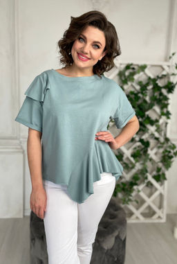 Блуза Rumoda 2122 мята  фото 2