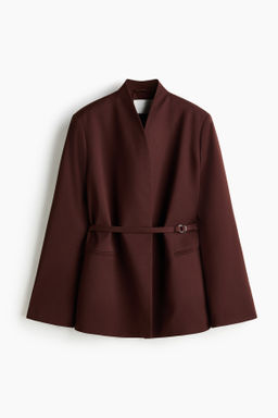 Oversized belted blazer