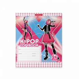 Цена за 10 шт. Тетрадь школьная ученическая ErichKrause K-POP, 24 листа, клетка (в плёнке по 10 шт.)_MIX-PACK  фото 5