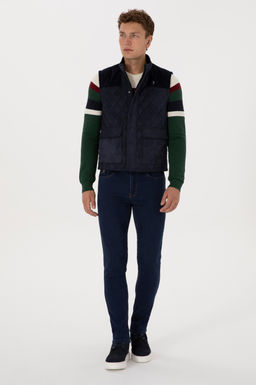 Erkek Lacivert Deri Ceket - U.s. polo assn фото 4