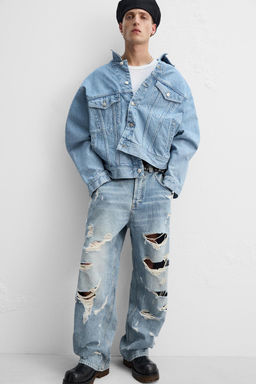 YOGUN SOLUK EFEKTLI DISTRESSED JEAN - Zara фото 5