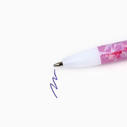 Цена за 12 шт. Ручка шариковая, пластик с колпачком С 8 МАРТА!, синяя паста 0.5 мм