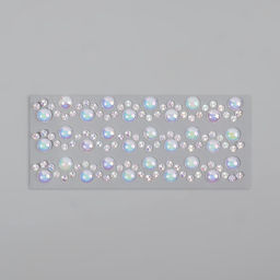 Цена за 5 шт. Жемчуг самоклеящийся «Ассорти», с голографией, 125 шт на листе