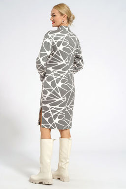 Платье ALANI 2030 серый с белым - Alani collection фото 3