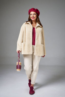 Пальто AVE RARA 1068/1 молочно-кремовый