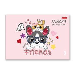 Светоч 8АЛСК4_1_3_9 Альбом для рисования 100 г/м2 A4 29 х 20.5 см 20 шт. на скобе 8 л. 000682 Маленькие радости