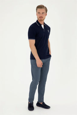 U. S. Polo Assn / Мужская темно-синяя базовая футболка - U.s. polo assn фото 4