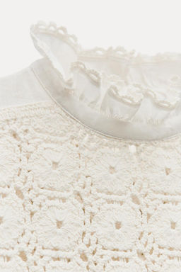 CONTRAST KNIT BLOUSE - Zara фото 6