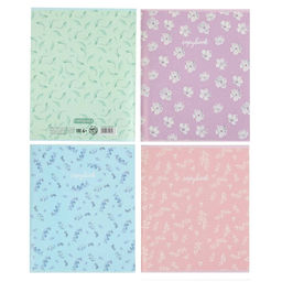 Цена за 4 шт. Тетрадь 96 листов в клетку Calligrata «Минимализм», обложка мелованный картон, блок офсет, МИКС