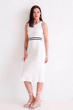 12695 Платье белое с чёрным кантом - Martichelli фото 5