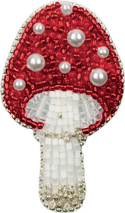 Klart набор для вышивания 10-006 Брошь. Мухомор 4 х 7 см