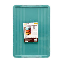 Короб пластиковый складной "Пазл", Д400 Ш280 В230, голубой