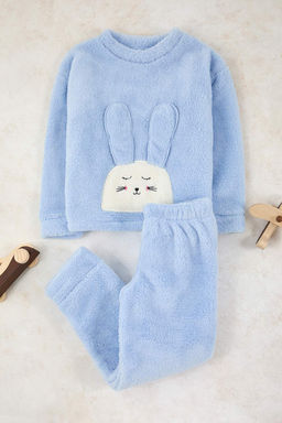 Pembe Mini Me Pelus Orme K?z Cocuk Pijama Tak?m? TKDAW26PT00014 - Trendyolmilla фото 9