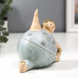 Фигурка полистоун «Пышечка: растяжка», 12×8.5×13 см