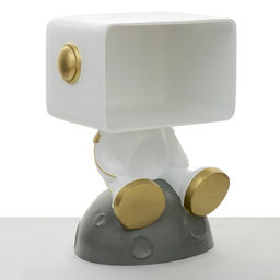 Лампа настольная «Космик», светодиодная, 3Д, ночник, USB, серая, 35×25×47 см