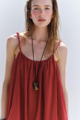 OVERSIZED STRAPPY DRESS - Zara фото 2