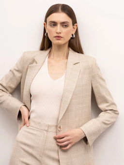 Жакет в клетку - Emka фото 3