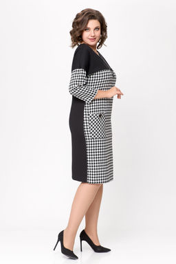 Блуза Swallow 803.2 черный+серебряный узор фото 997