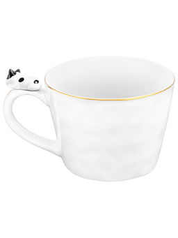 Кружка 300 мл 14*10*7,5 см Бульдог белый с золотом, фарфор - Elan gallery фото 5