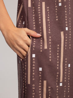 Платье женское кулирка с капюшоном "ПЕРФЕКТ" ШОКОЛАД