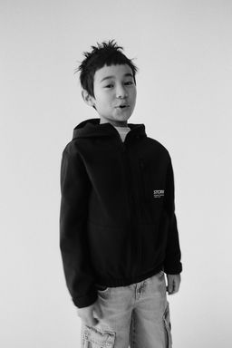 WATER-REPELLENT HOODED LINED TECHNICAL JACKET - Zara фото 11