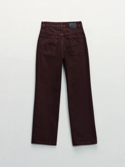 Джинсы straight с высокой посадкой регулярной длины / Zarina