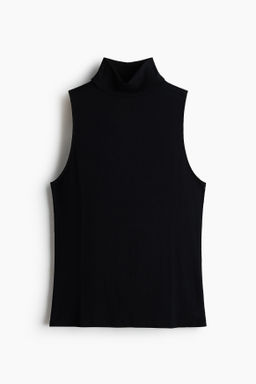 Ribbed turtleneck top - H&m фото 2