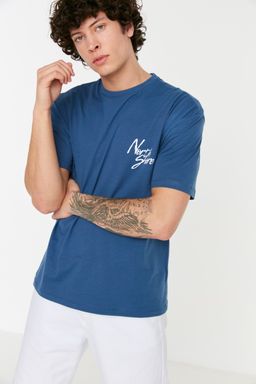 TRENDYOL MAN Bordo Oversize/Genis Kesim Bask?l? %100 Pamuklu T-Shirt TMNSS20TS1099 - Trendyolmilla фото 3