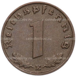 Монета 1 рейхспфенниг 1938 года E Германия