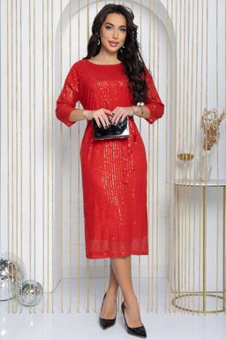 Платье Просто сияй (красное) П11808 - Lt collection фото 5