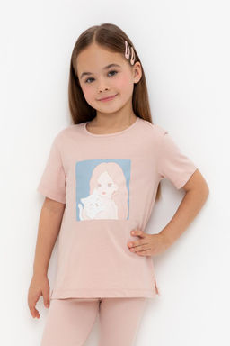 Crockid _ КР 302726/дымчатая роза к557 фуфайка (футболка) для дев  фото 5