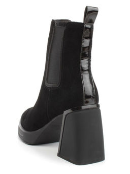 04-M3-835 BLACK Ботильоны зимние женские (натуральная замша, натуральный мех)