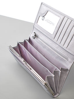 LACCOMA кошелек LA-1071-серый натуральная кожа фото 5