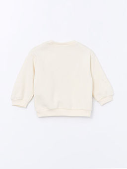 Bisiklet Yaka Uzun Kollu Bask?l? K?z Bebek Sweatshirt - Waikiki фото 2