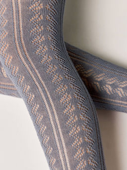 CONTE-KIDS MISS Ажурные колготки темно-серый - Conte elegant фото 3