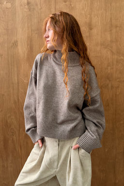 Блуза женская МЯГКО128/04/Коричневый меланж - M&G all natural фото 11