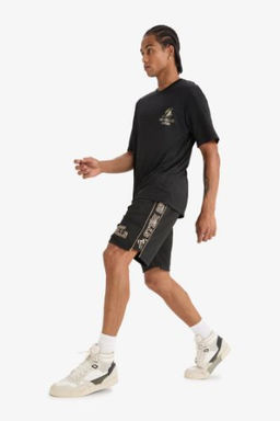 DeFactoFit NBA Chicago Bulls Standart Fit K?sa Paca Sort