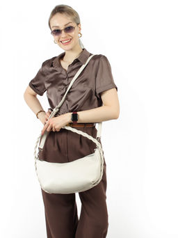 LACCOMA сумка Аэлита-слоновая кость эко кожа хлопок