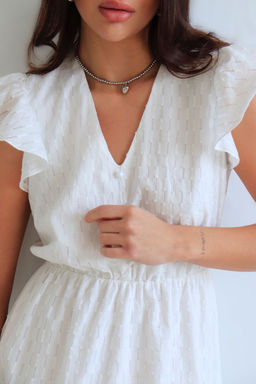 Martichelli Платье хлопковое белое  фото 12